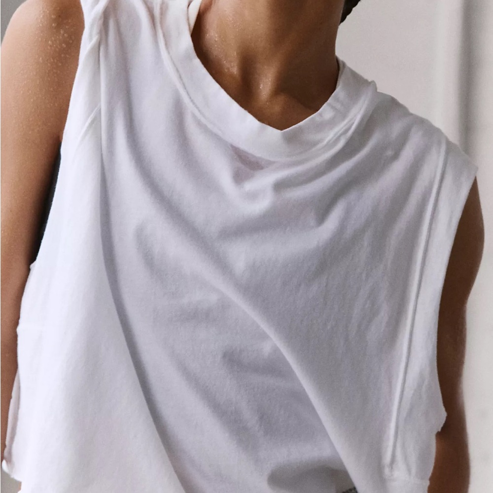 FP Movement by Free People White Muscle Tee